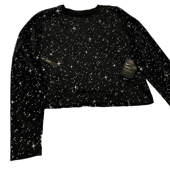 Nike Galaxy/Stars Crop Top Slim Fit Women's‎ XXL - Picture 1 of 4